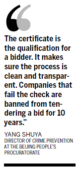 Firms need clean slate to bid for projects