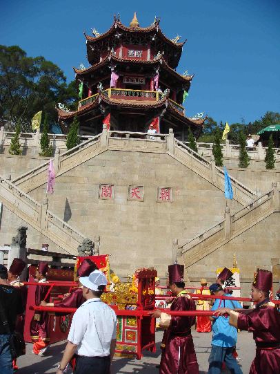 臺(tái)灣媽祖信眾舉行媽祖神像安座［組圖］