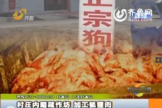 臨沂：村莊內(nèi)暗藏小作坊 日加工死狐貍?cè)馍习賴?/></p>

<p align=