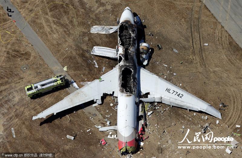 高清:韓亞航班在美失事 浙江兩名女中學生在空難中罹難