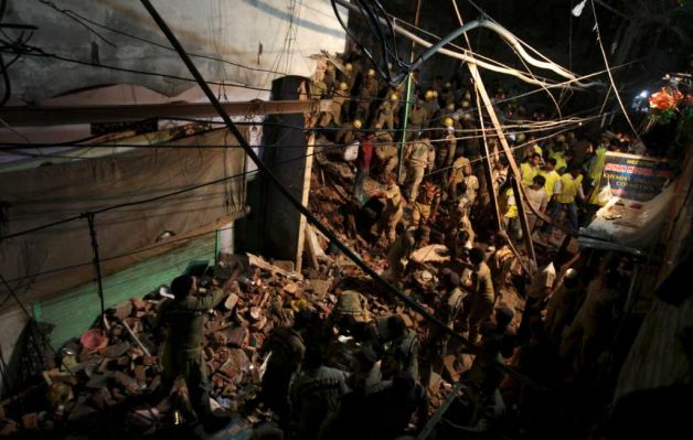 圖：印度舊德里地區樓房倒塌致7人死亡