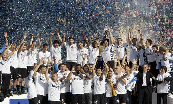 意甲：米利托絕殺 國際米蘭五連冠