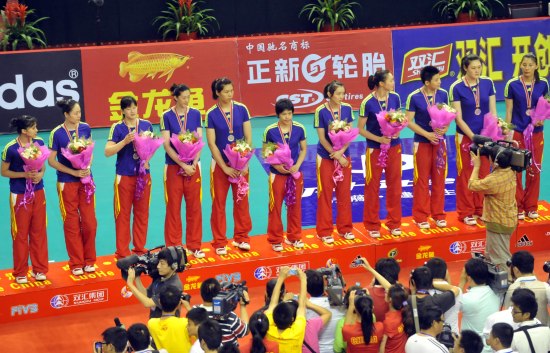 女排精英賽：中國隊3:0完勝古巴隊獲亞軍