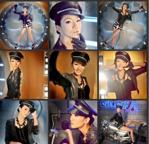 蔣婷婷微博公開藝術照 變身美艷新娘女警